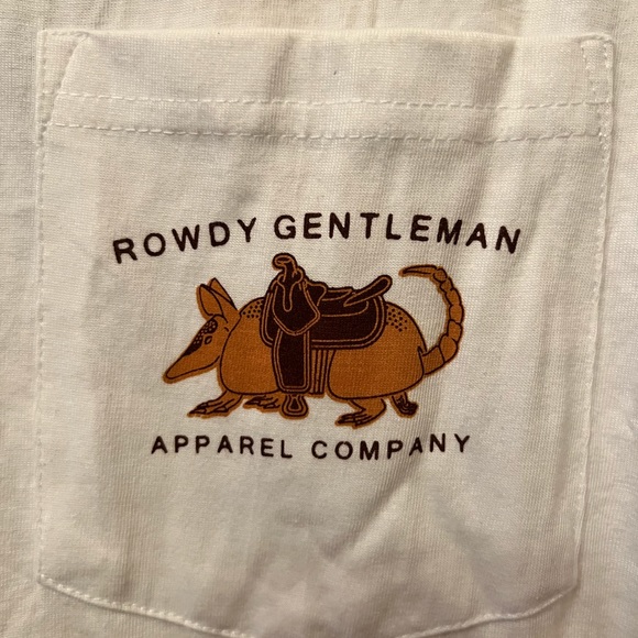 Rowdy Gentlemen NWT Yippee Ki Yay Long Sleeve, White Size Lg - Picture 4 of 7